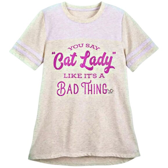 Disney Aristocats Graphic Shirt 'You Say Cat Lady Like Its A Bad Thing'  Top 1XL - Picture 2 of 9
